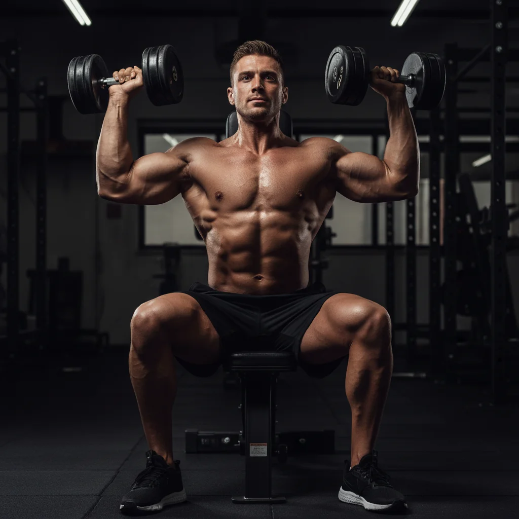 Arnold Press exercise demonstration