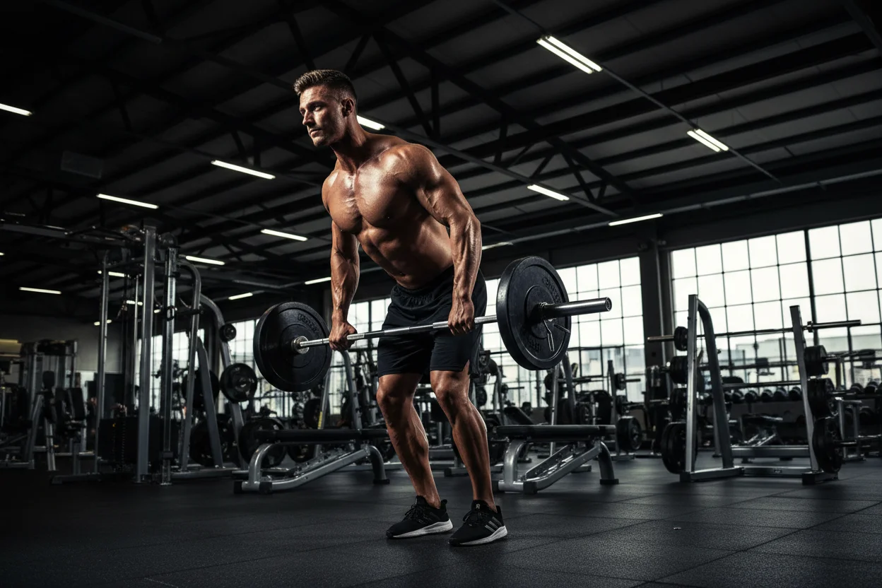 Barbell Bent Over Row exercise demonstration