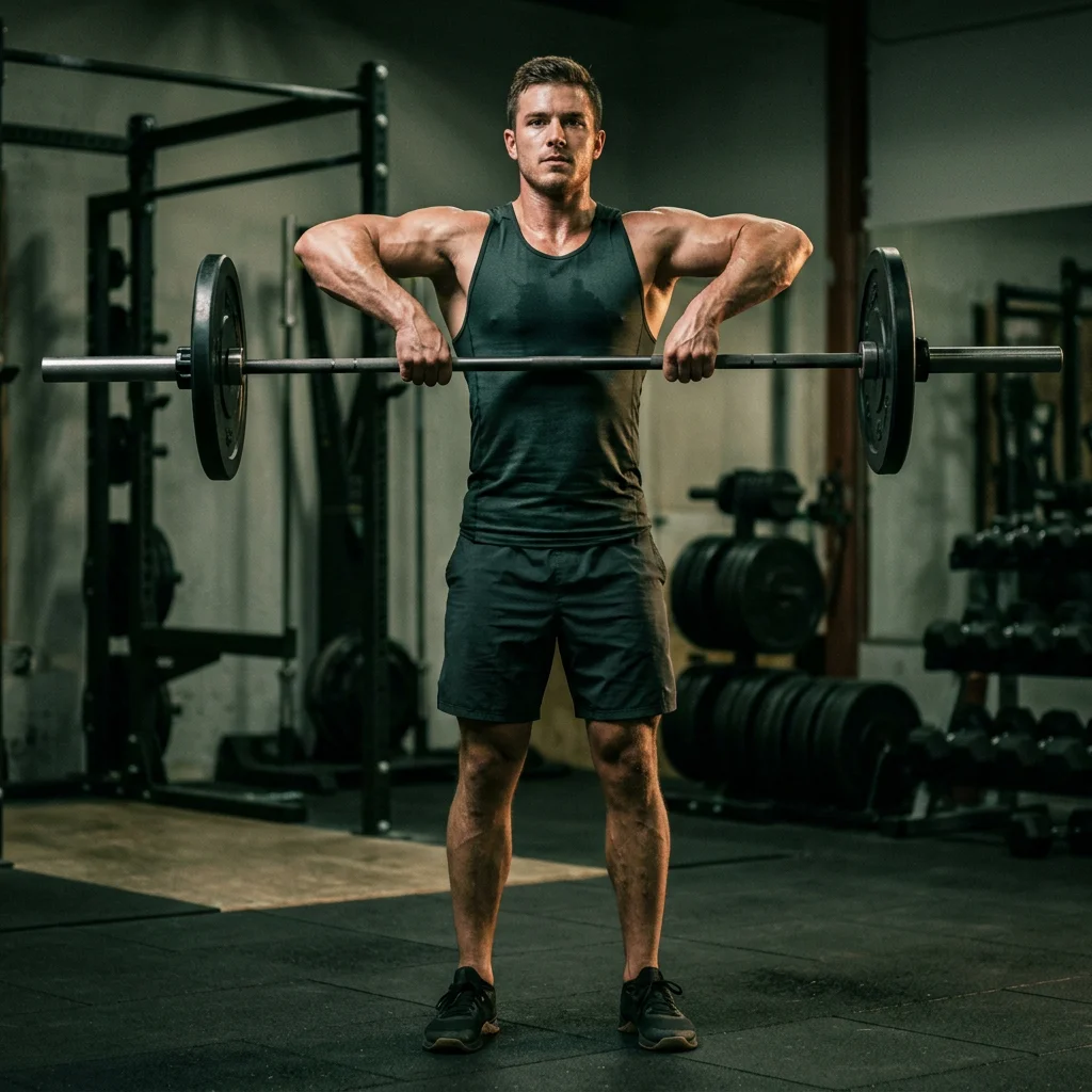 Barbell Upright Row exercise demonstration