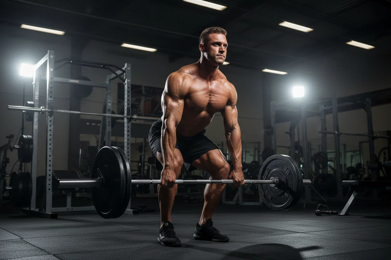Conventional Deadlift exercise demonstration