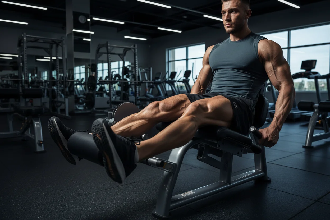 Leg Extension exercise demonstration
