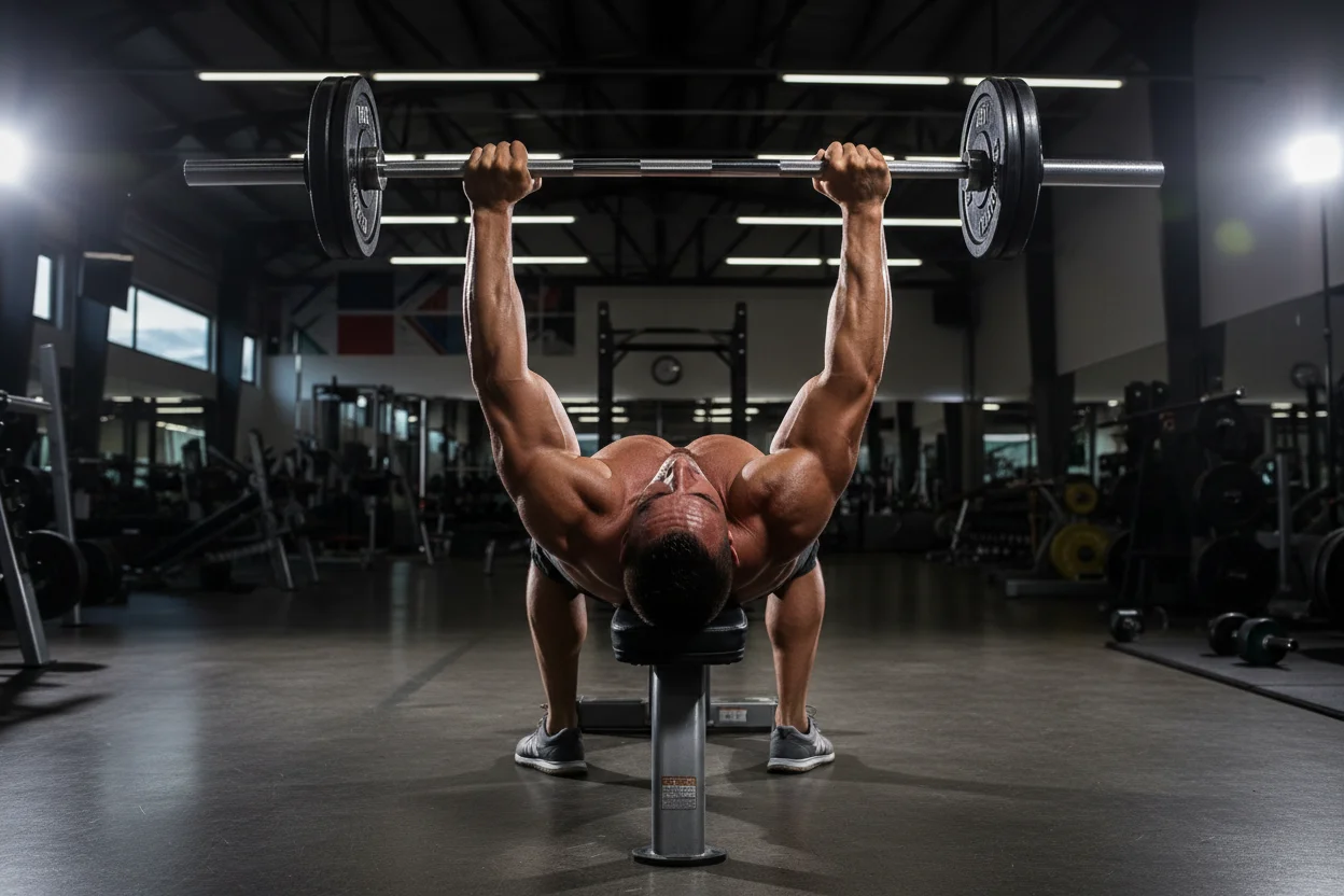 Skull Crushers exercise demonstration