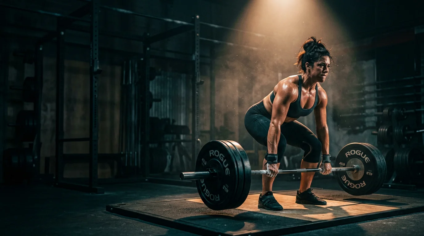 Athletes training in a professional gym